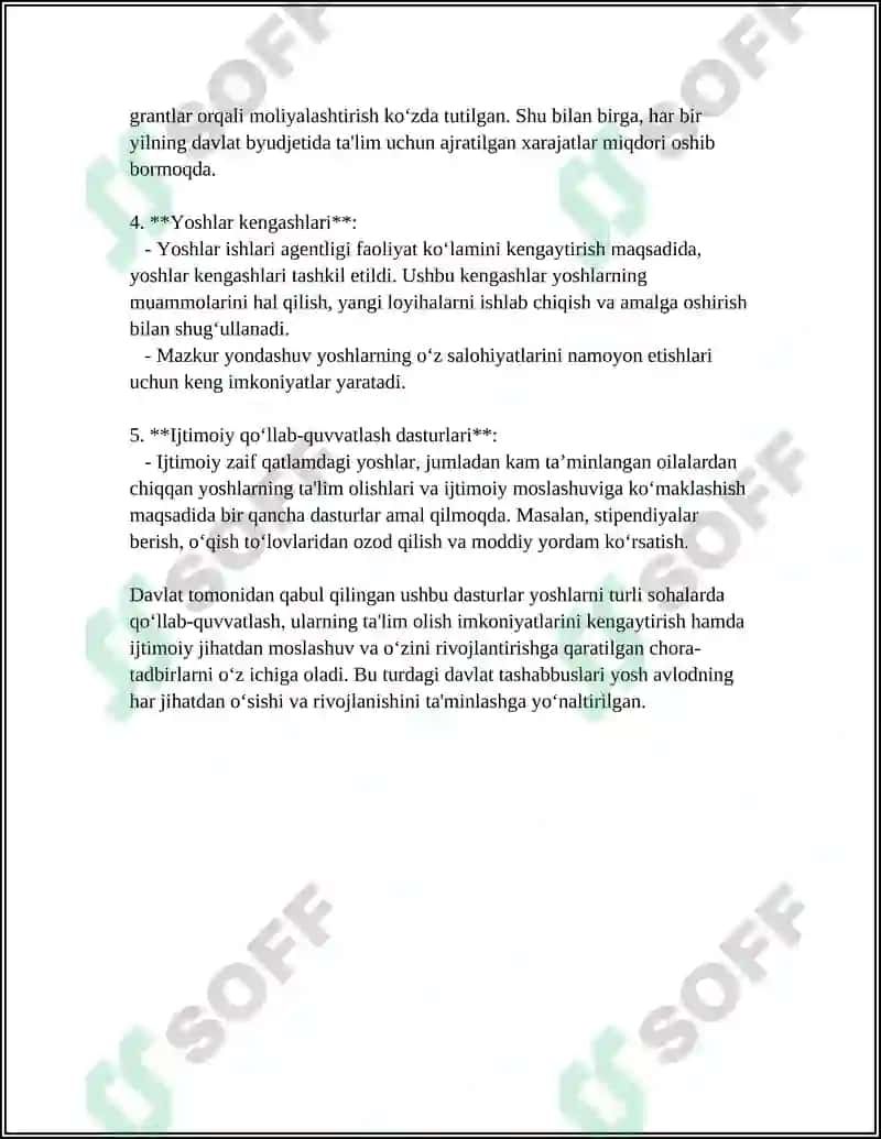 "Yoshlar - kelajagimiz" davlat dasturi 4