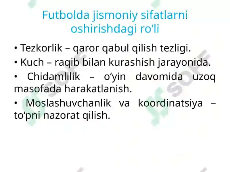 UMUMTA’LIM MAKTABLARI JISMONIY TARBIYA DARSLARIDA FUTBOL O‘YINI 4