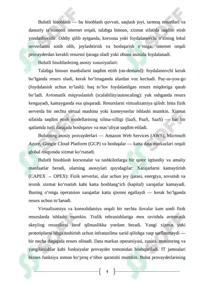 Bulutli hisoblash IT xarajatlarini kamaytirish usuli 4