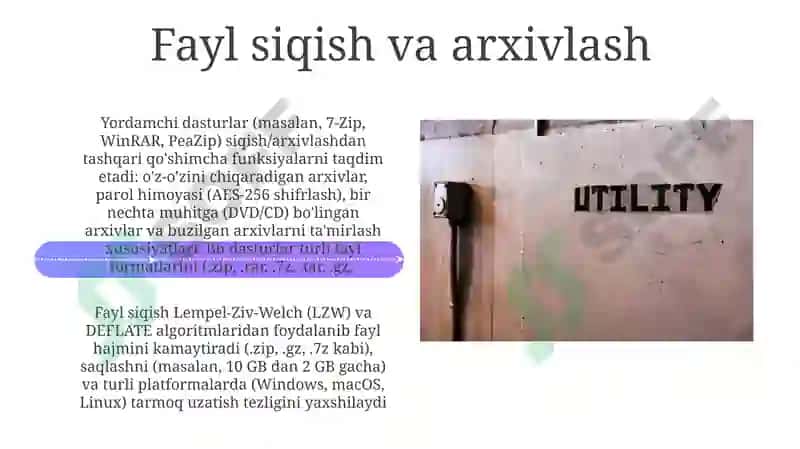 Yordamchi Dasturlar 4
