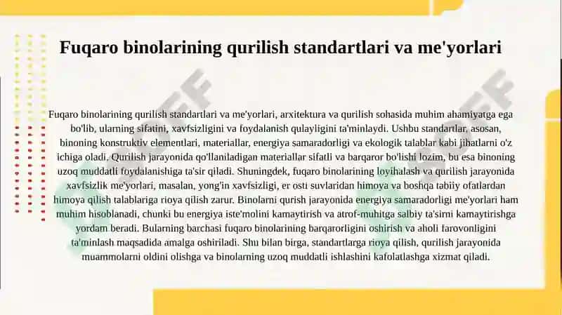 Fuqaro Binolarining Tasnifi va Turlari 4