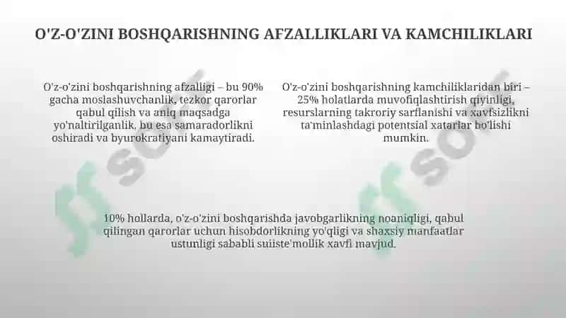 O'zini o'zi boshqarish 4