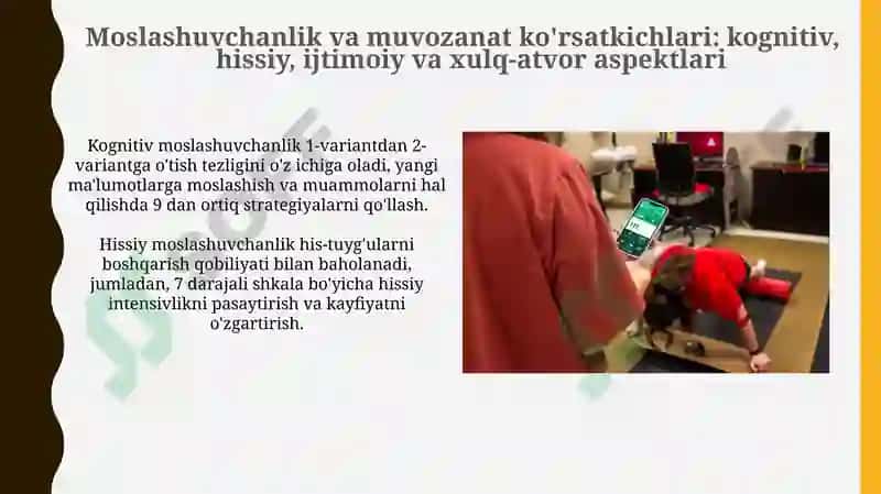 Psixologik moslashuvchanlik va muvozanatni baholash mezonlari 4