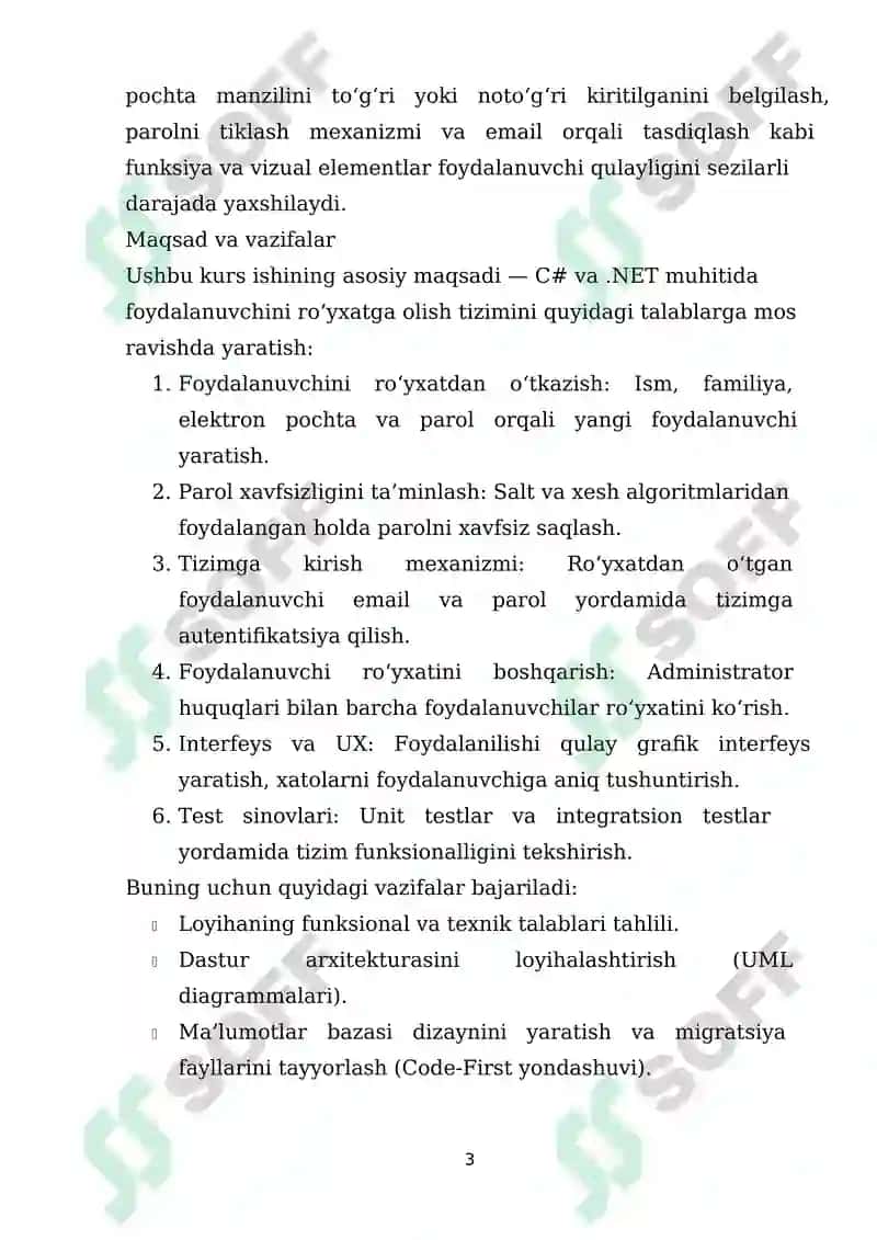 Foydalanuvchi ro’yhatga olish tizimi 4