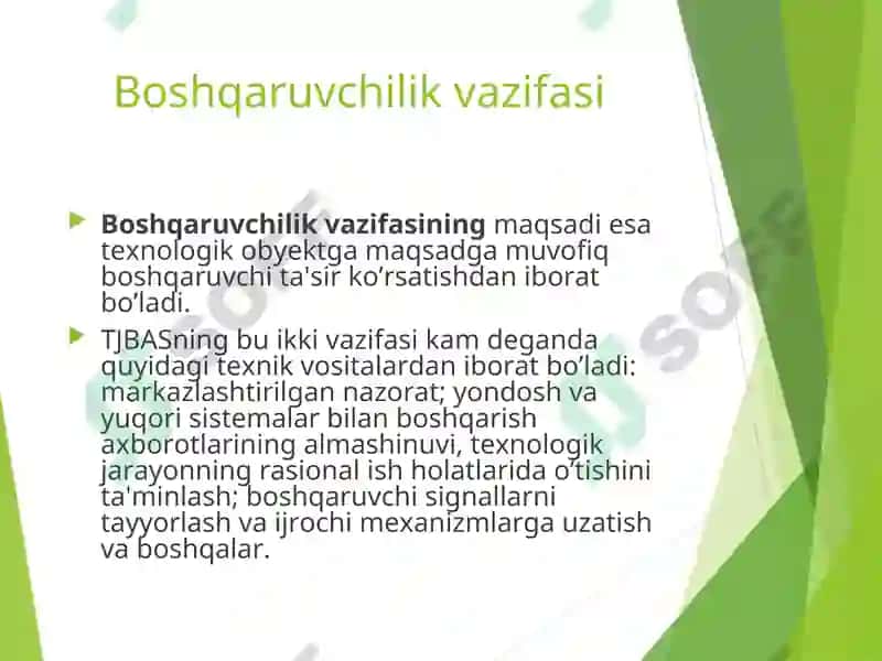 Texnologik jarayonni boshqarishning avtomatlashtirilgan sistemasi 4