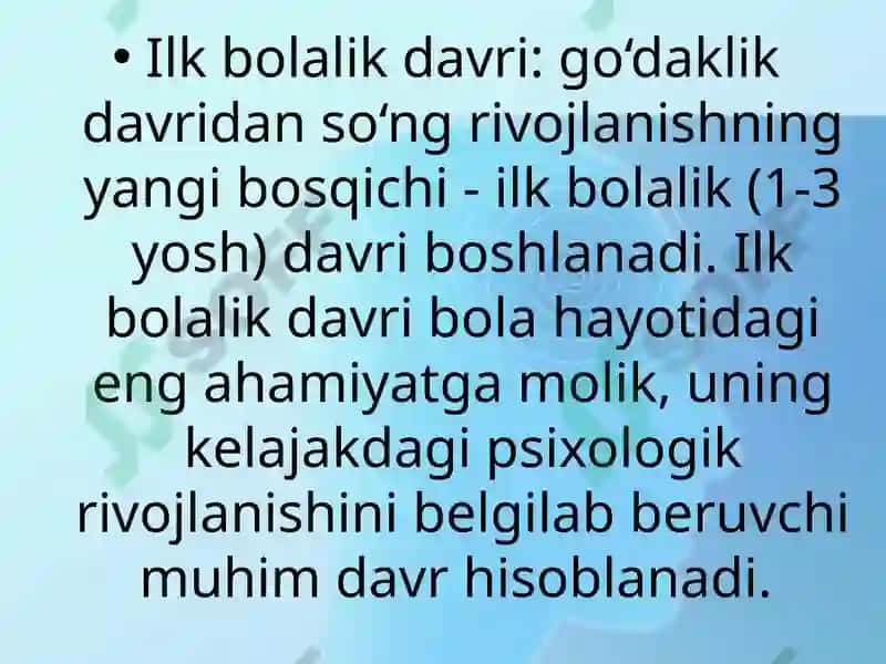 ILK BOLALIK DAVRI PSIXOLOGIYASI VA PSIXODIAGNOSTIKASI 4