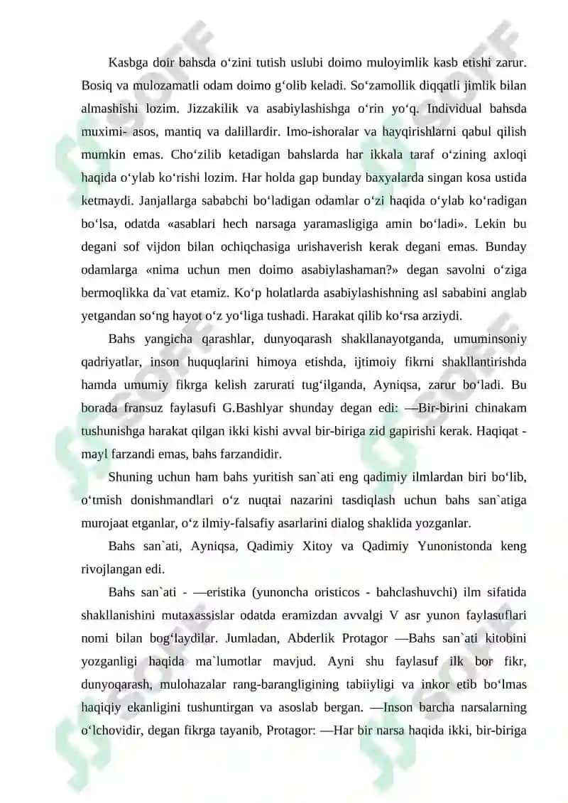 Davlat xizmatchisining bahs yuritish san`ati 4
