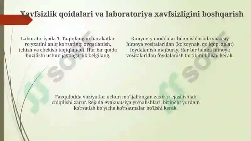 Maktab kimyo kabinetining vazifalari 4