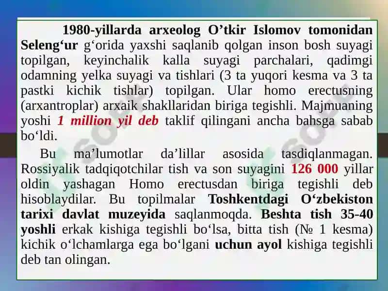 Arxeologik va me’moriy gorliklar o’lkashunosligi 4
