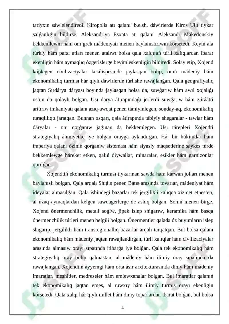 Xojend orta asir qalasi 4