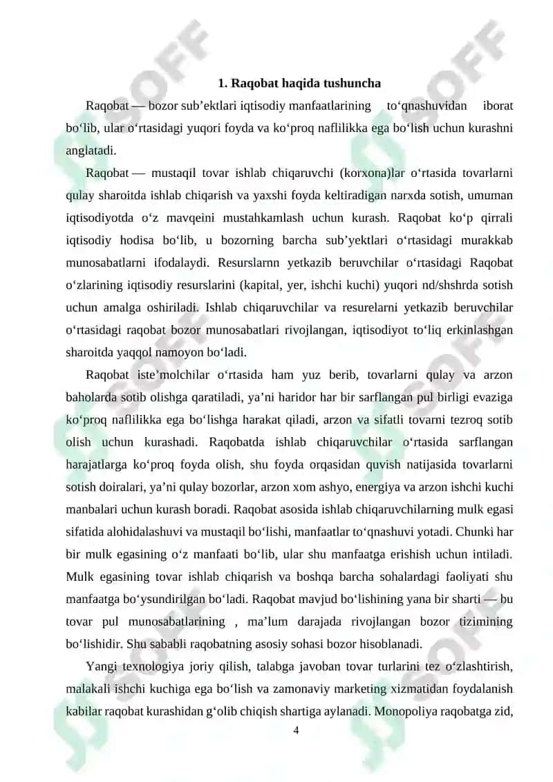 Raqobatning mohiyati va obyektiv asoslari 4