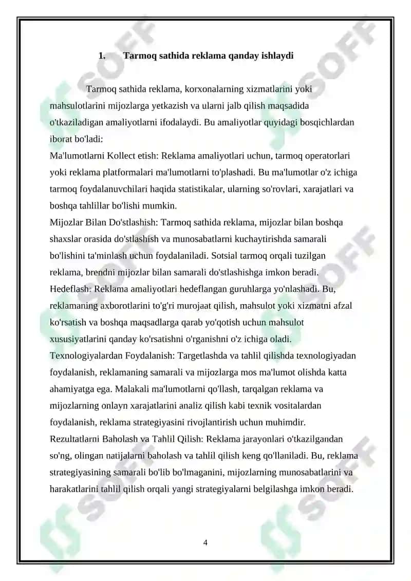 Tarmoq sathida adreclash usullari 4
