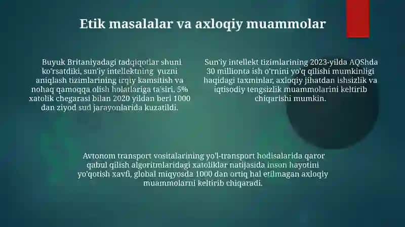 Inson va Sun'iy Intellekt Tizimlari 4