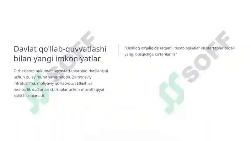 Agrostartaplarni moliyalashtirish yo'llari 4