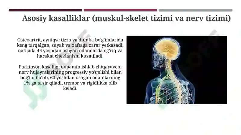 Tayanch-harakat va asab tizimi kasalliklari bilan ogʻrigan bemorlarni parvarish qilish va kuzatish 4