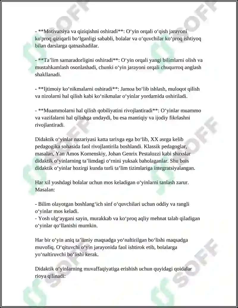 METODIK OʻYIN 4