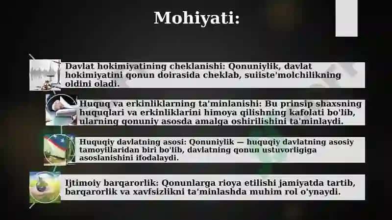 Qonuniylik prinsipi 4