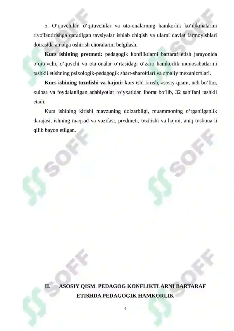 PEDAGOG KONFLIKTLARNI BARTARAF ETISHDA PEDAGOGIK HAMKORLIK 4