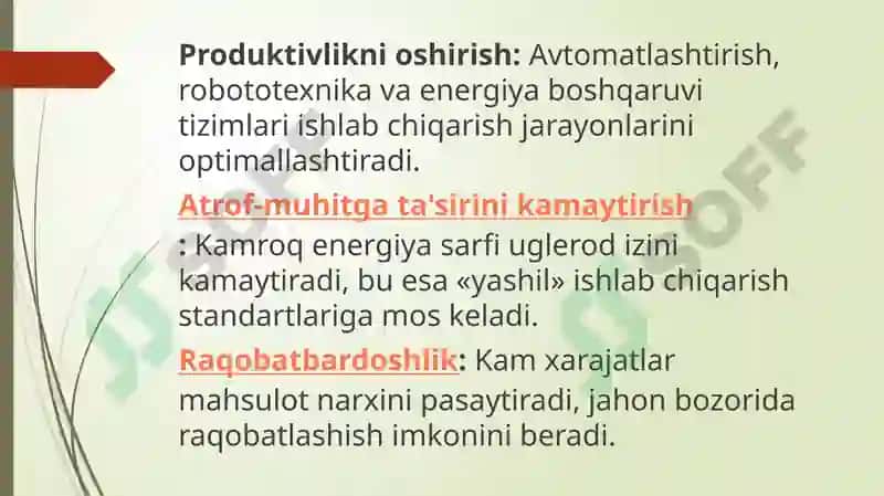 Energiya Tejamkor Zamonaviy Texnologiyalar 4