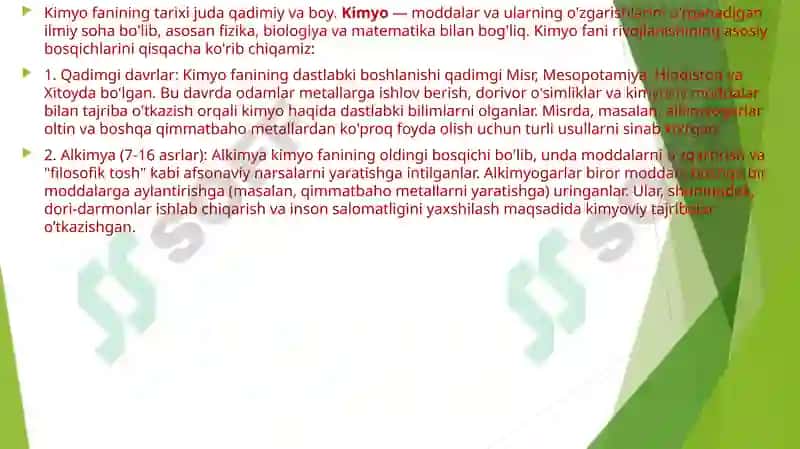 Kimyo fanining asosiy qonunlari 4