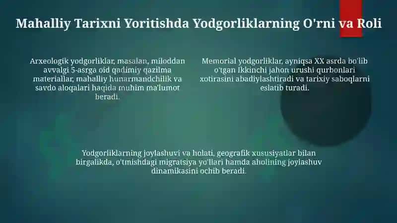 Arxeologik va Memorial Yodgorliklar 4