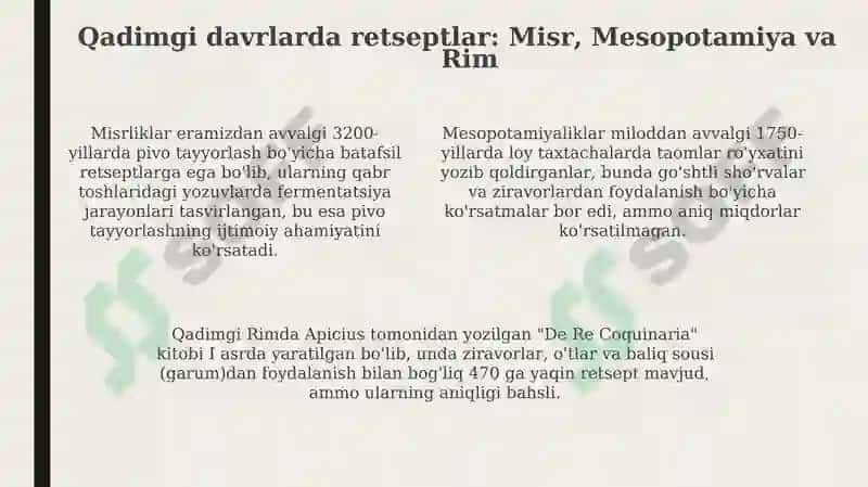 Retsept tarixi 4