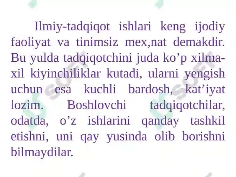 Tadqiqotusullari va ko'nikmalari 4
