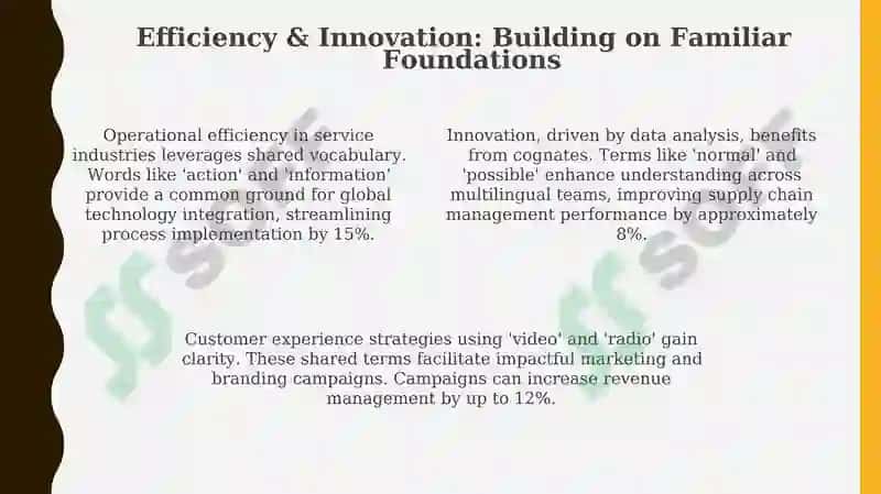 Leveraging Linguistic Cognates for Enhanced Service Industry Operations 4