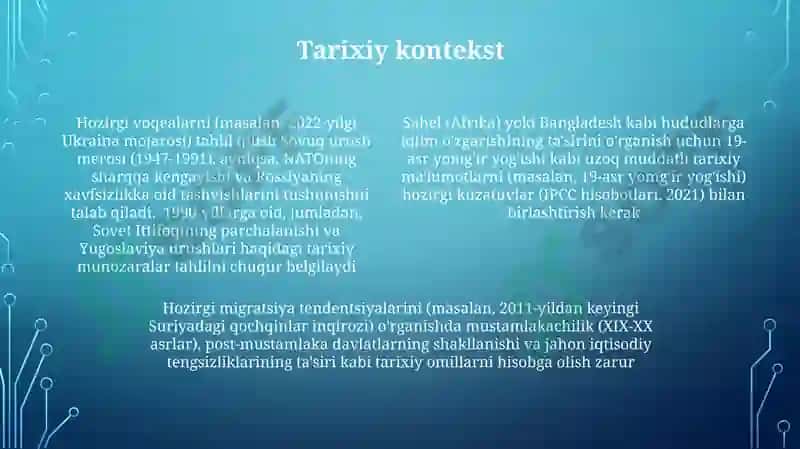 Tarixning dolzarb masalalariga bagʻishlangan ilmiy maqola 4