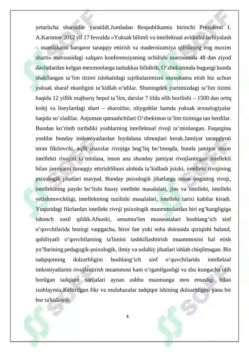 INTELLECTUAL RIVOJLANISHDA NUQSONI BO'LGAN O'QUVCHILAR HUQUQIY SAVODXONLIGINI SHAKLLANTIRISH 4