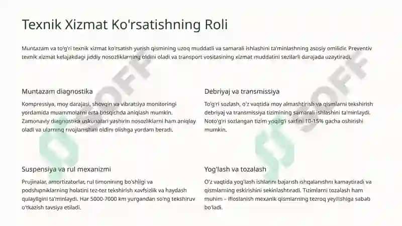 Traktor va Avtomobillarning Yurish Qismi Yaxshilash Yo'llari 4