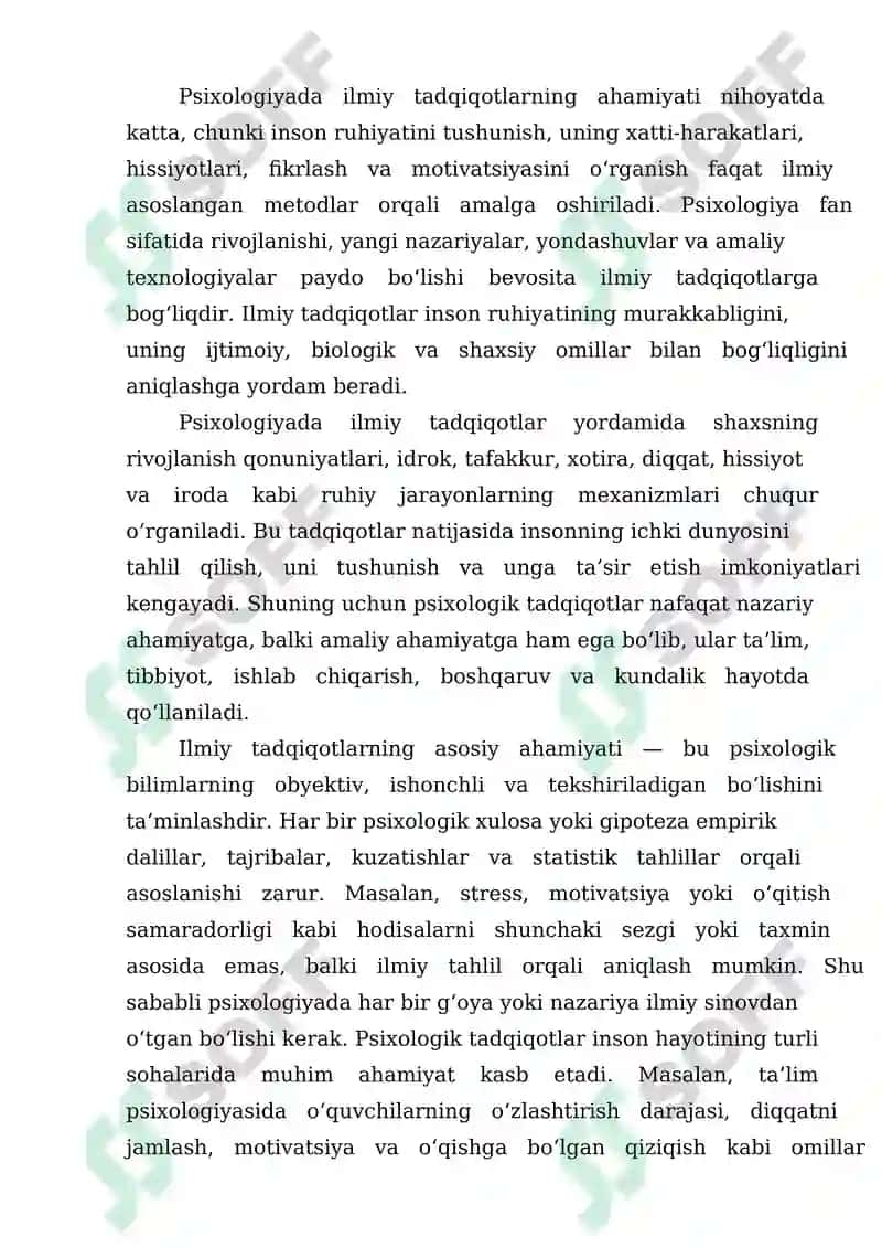 PSIXOLOGIK TADQIQOT TARKIBI VA MANTIQIY IZCHILLIGI 4
