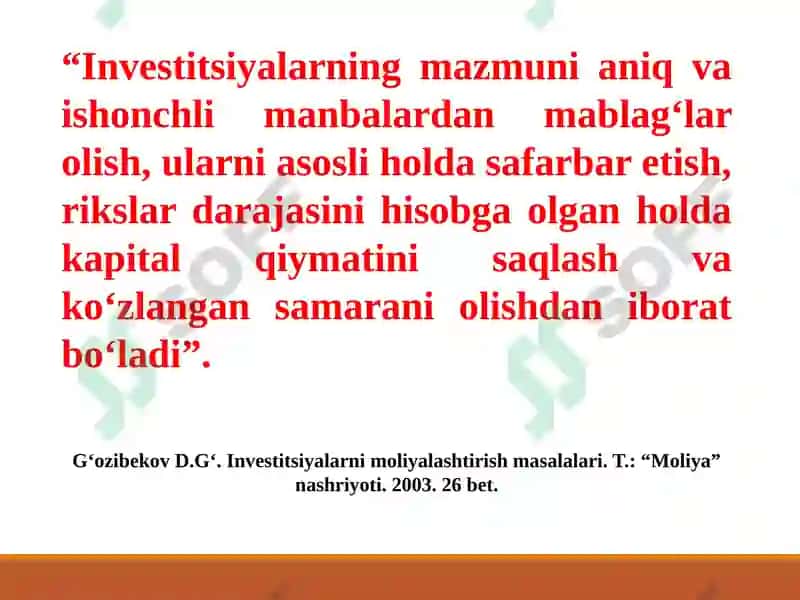 Korxonaning investitsion va innovatsion faoliyati 4
