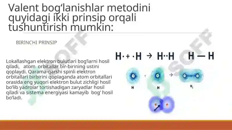 Valent bogʻlanishlar metodi 4