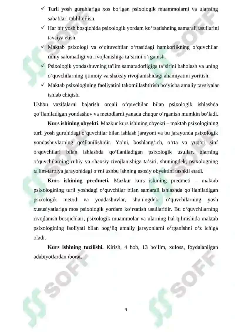 Maktabgacha Pedagogika Kurs Ishi 4