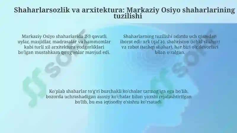 O‘rtaOsiyoningilko‘rtaasrlarshaharlari 4