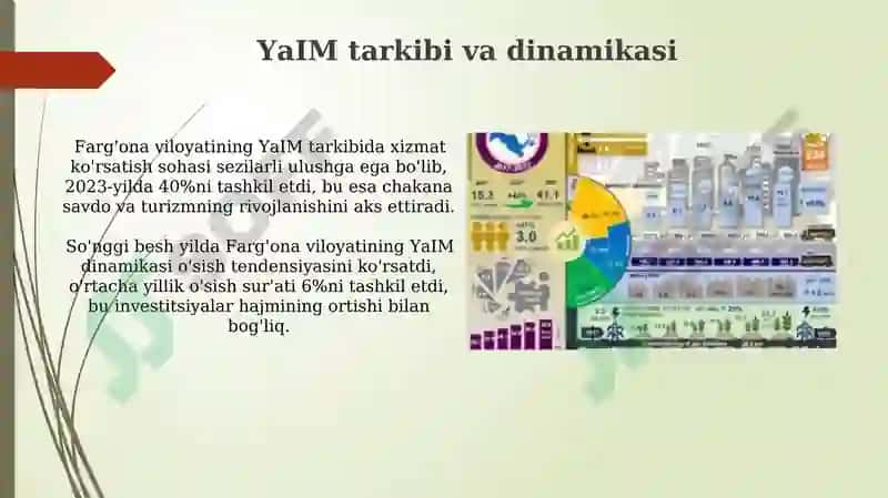 Farg'ona viloyati YaIM va iqtisodiy koʻrsatkichlari 4