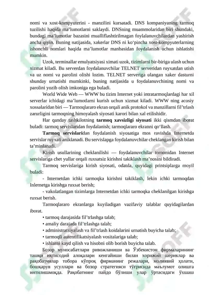 Tarmoqqa suqilib kirishlarni aniqlash va bartaraf etish vositalari 4