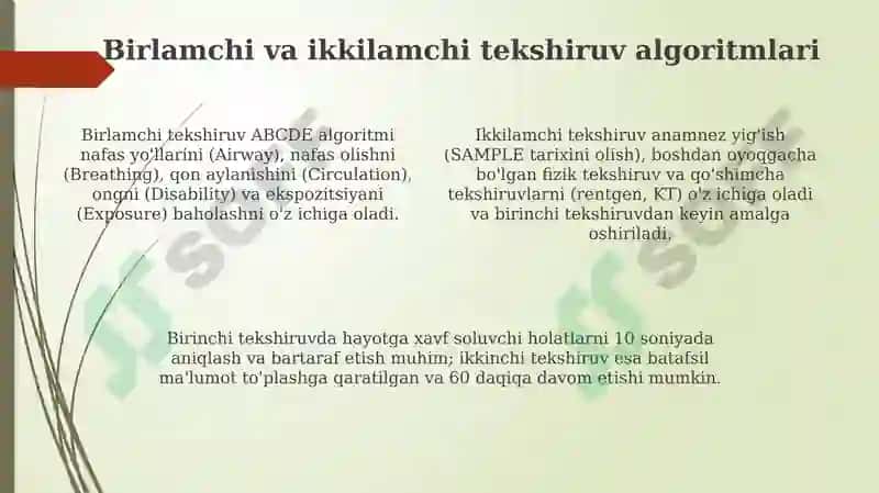 Politravmada tekshirish taktikasi 4