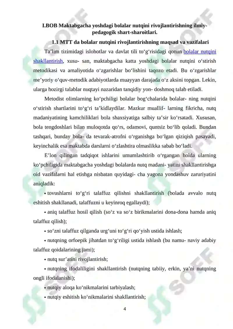 Maktabgacha yoshdagi bolalar nutqini rivojlantirishning ilmiy-pedagogik shart-sharoitlari. 4