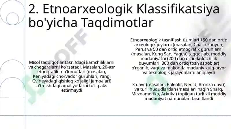 Arxeo- etnografik manbalarning etnoarxeologik tizimlashtirish 4