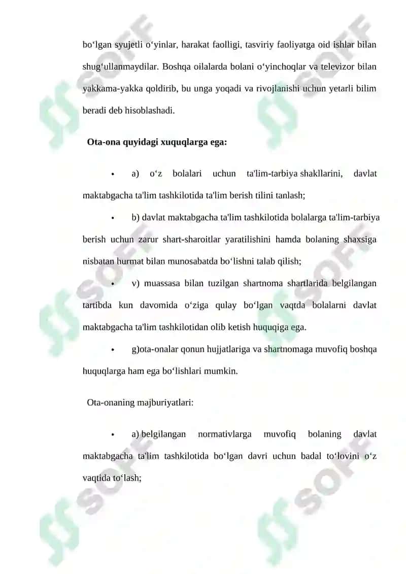 Maktabgacha ta`lim tashkilotining ota-onalar bilan olib boradigan ishlari 4