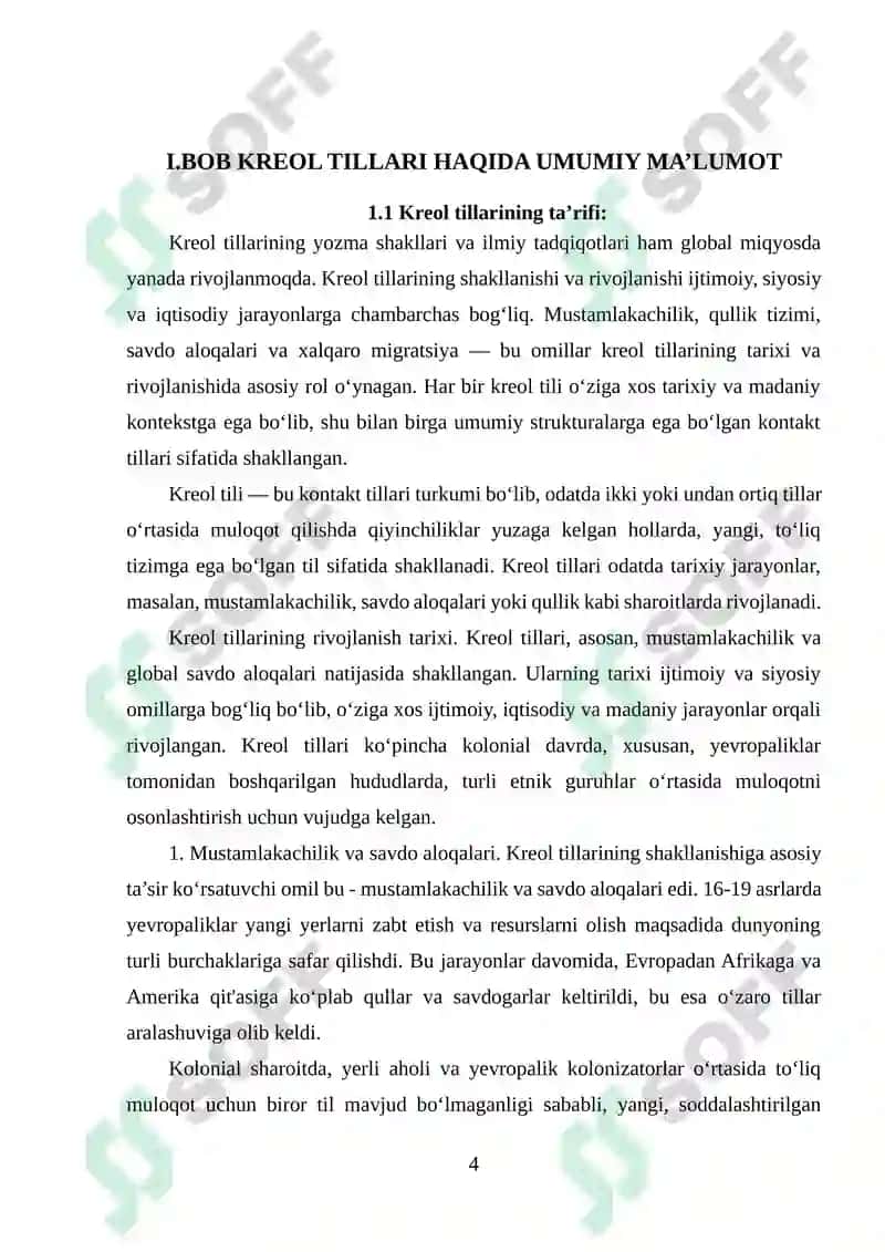 KREOL VA PIJIN TILLARI 4