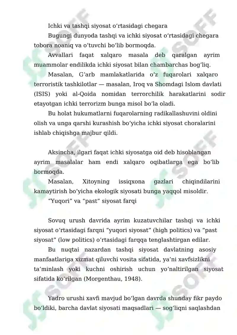 “Jonathan Paquin ning Foreign Policy analysis kitobining 1- 40 sahifalari tarjimasi” 4