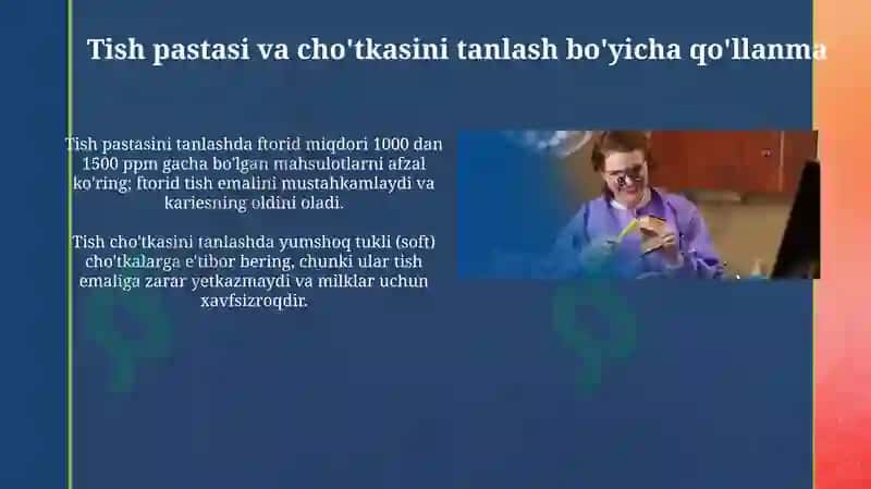 Og'iz bo'shlig'i gigiyenasi qoidalari va olimlari 4