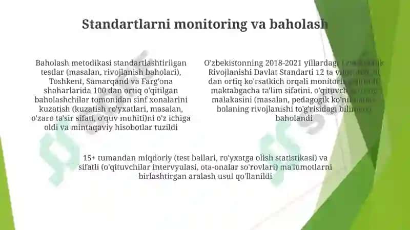 O'zbekistonda ilk va maktabgacha yoshdagi bolalar rivojlanishiga qo'yiladigan davlat talablari 4