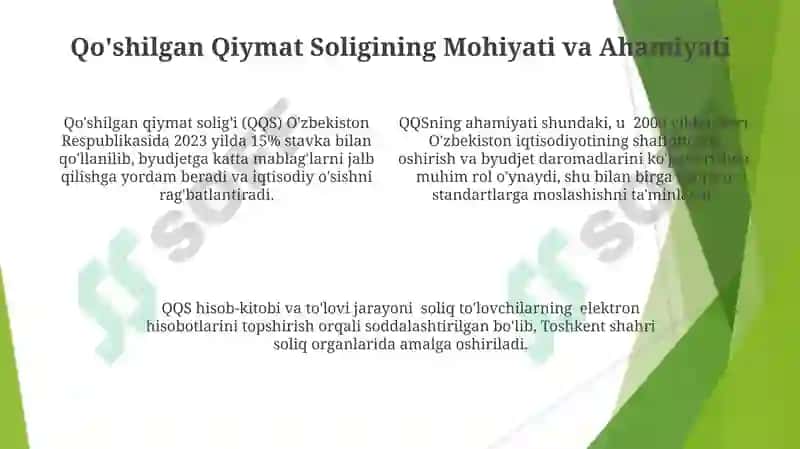 Iqtisodiy modernizatsiya sharoitida qo'shilgan qiymat solig'ini hisoblash va to'lash tartibi 4