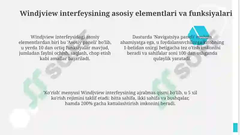 elektron kitoblar oqish va tahrirlash windjviem dasturi interfeysi 4
