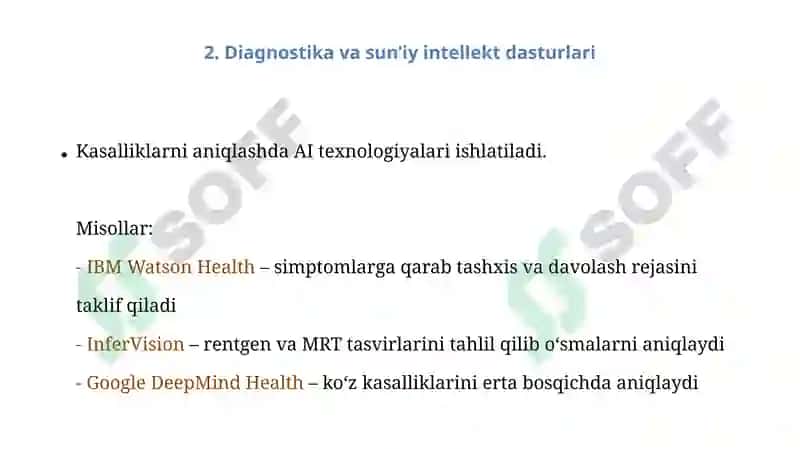 Axborot texnologiyalari Tibbiyot sohasida 4