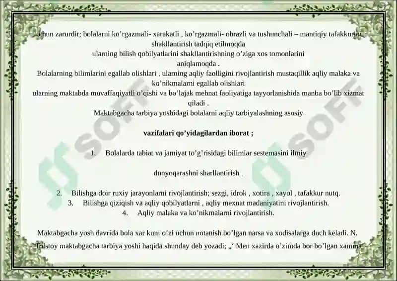 Mehnat faoliyati jarayonida bolalarni aqliy tarbiyalash 4